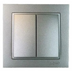 Выключатель двухклавишный mono electric despina 102-242425-102
